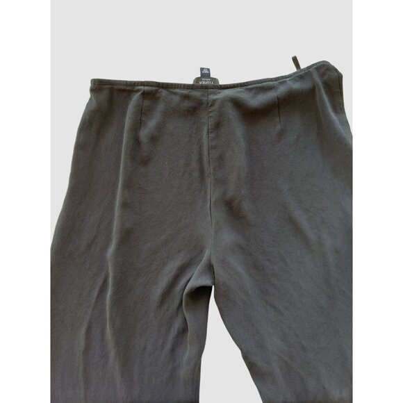 Eileen Fisher Black Silk Petite Pants Size PP - Picture 8 of 9